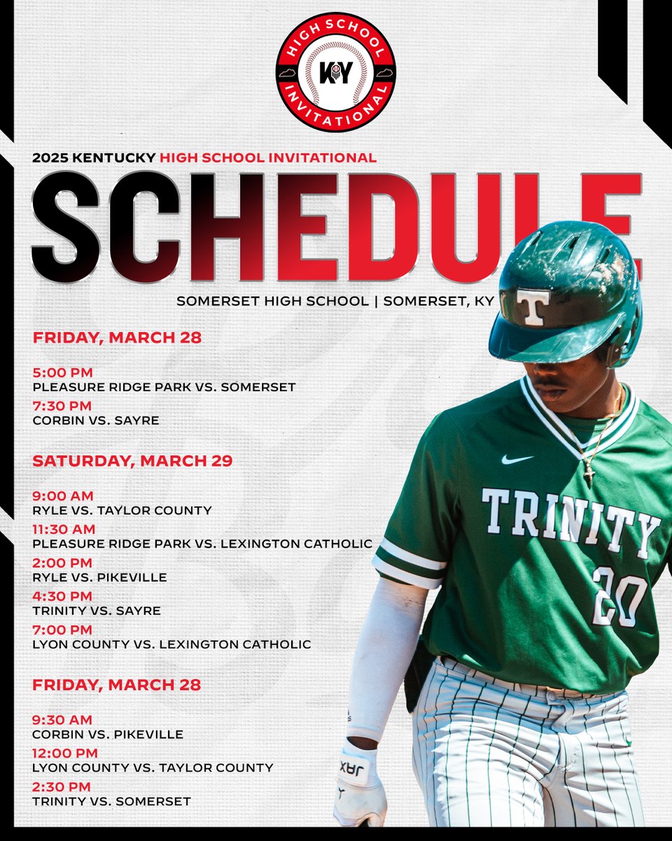 Prep Baseball (@prepbaseball) on Twitter photo π¨ππ ππππ ππΎππππ ππππππΌπππππΌππ¨
We are less than a week away from the <a href="/PrepbaseballKY/">Prep Baseball Kentucky</a> inaugural HS InvitationalβΌοΈ
From <a href="/PB_DraftHQ/">Prep Baseball Draft HQ</a> prospects to high-level <a href="/PB_Uncommitted/">Prep Baseball Uncommitted</a> talent, this event is shaping up to be an electric one β‘
ποΈ: March 28-30
π: π¨ππ ππππ ππΎππππ ππππππΌπππππΌππ¨
We are less than a week away from the <a href="/PrepbaseballKY/">Prep Baseball Kentucky</a> inaugural HS InvitationalβΌοΈ
From <a href="/PB_DraftHQ/">Prep Baseball Draft HQ</a> prospects to high-level <a href="/PB_Uncommitted/">Prep Baseball Uncommitted</a> talent, this event is shaping up to be an electric one β‘
ποΈ: March 28-30
π: