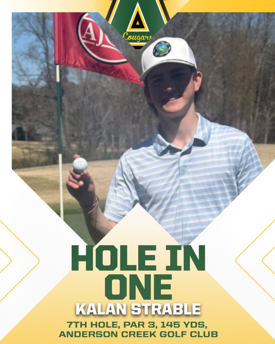 Congratulations, Kalan!  Hole in ONE! 
<a href="/ApexHighSchool/">Apex High School</a> <a href="/apexhsathletics/">Apex Athletics</a> <a href="/apexhsgolf/">Apex High Golf</a>