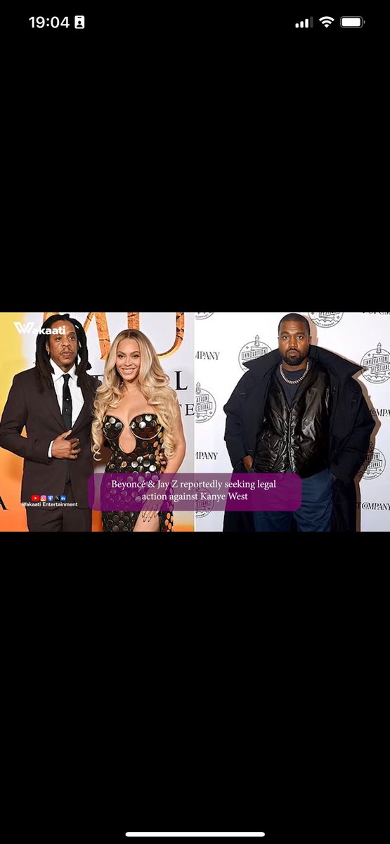 Beyoncé &amp; Jay Z reportedly seeking legal action against Kanye West

#beyonce #jayz #kanyewest #entertainmentgist #wakaatinetwork #wakaatitv #wakaatientertainmentgist #entertainmentgist #celebritynews