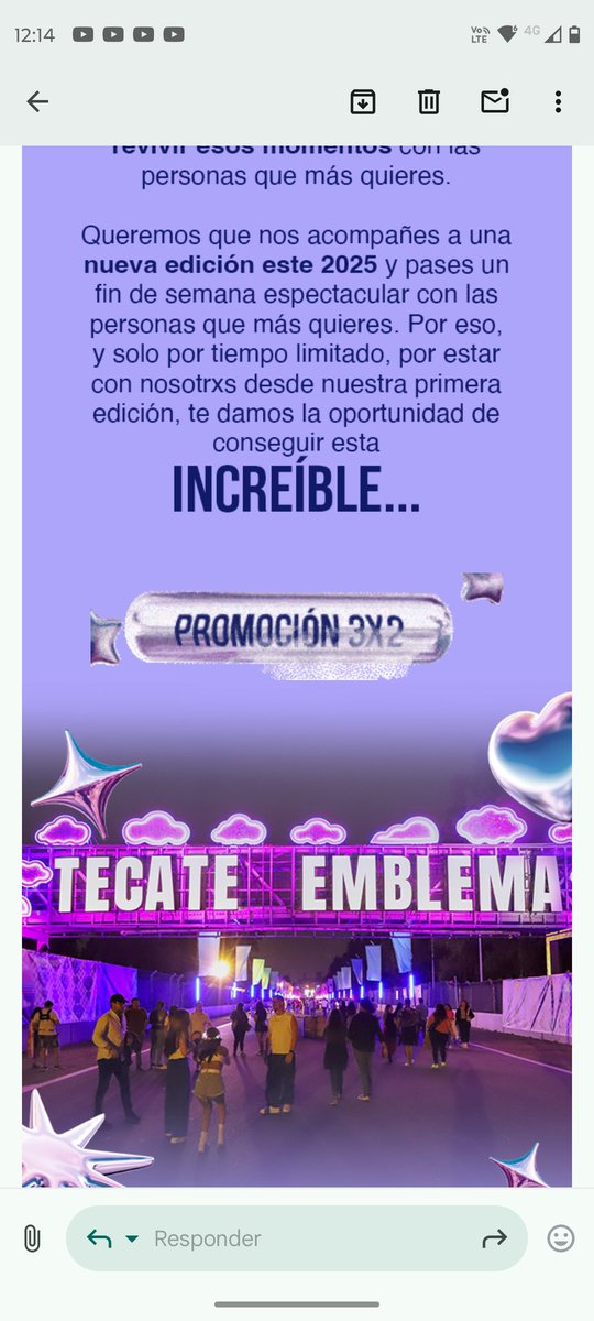 RoEsponda's tweet photo. Chale, me avisan ya que los compré desde el día 1 de preventa :( 

@TecateEmblema https://t.co/xN9QdvdxUk