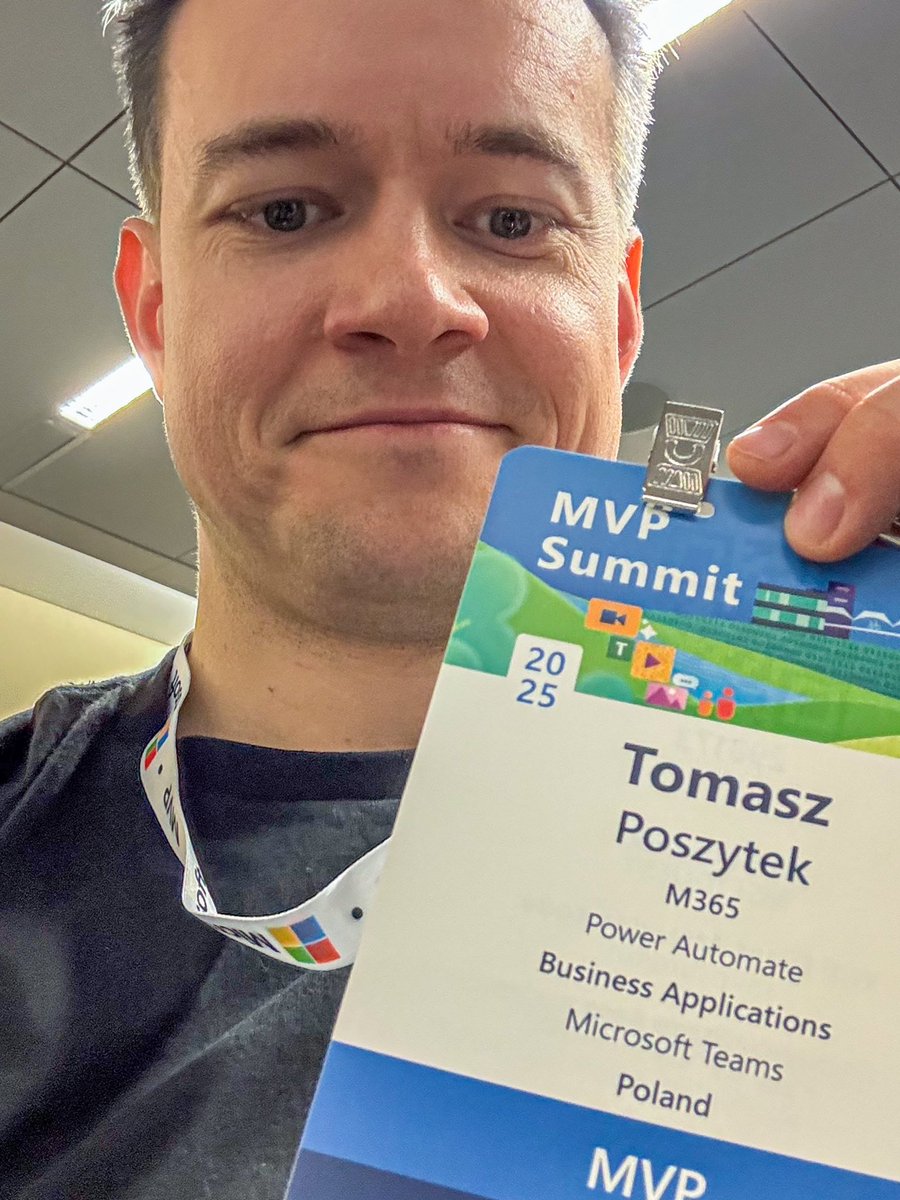 This is my first time, in-person, at the famous #MVPSummit taking place this week in Redmond and I’m very much excited about all this things I will be able to experience and learn 🫣🥳😃

#MVPBuzz #PowerPlatform #PowerAutomate