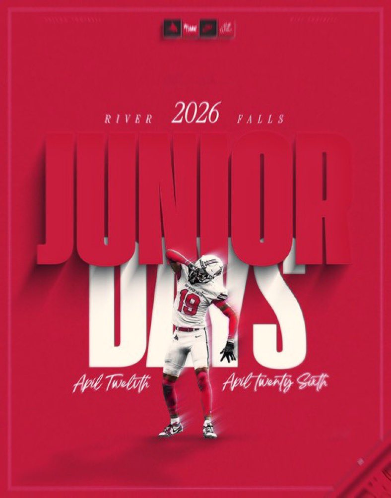 Thank you <a href="/CoachWoodUWRF/">Alex Wood</a> and UW-riverfalls football for the junior day invite.