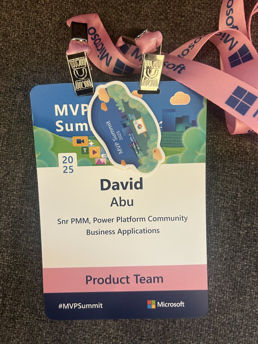 DavidAbu_'s tweet photo. #MVPSummit 

Happy to meet MVPs in BizApps platform 

Say hi to me when you see me and I am happy to connect 

Cc @MVPAward https://t.co/7iGzsQlcyI