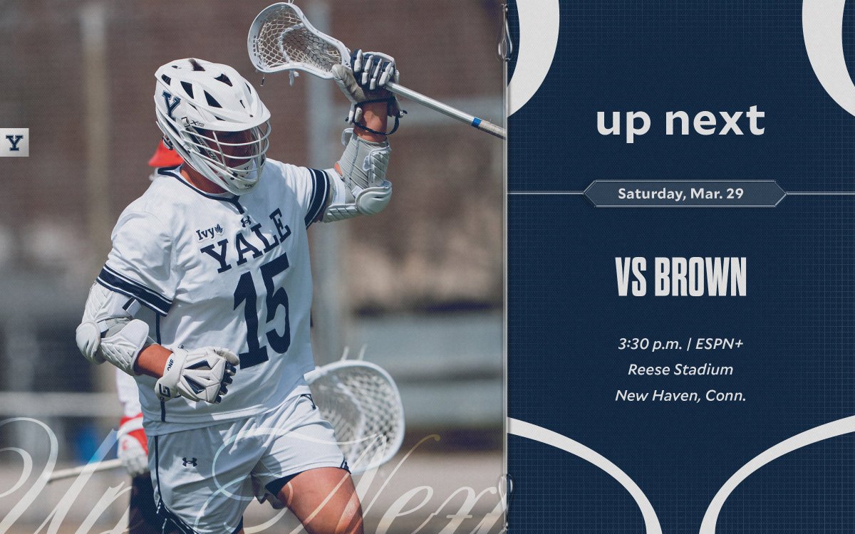 Up next ➡️Hosting Brown on Saturday at 3:30 pm!

#ThisIsYale