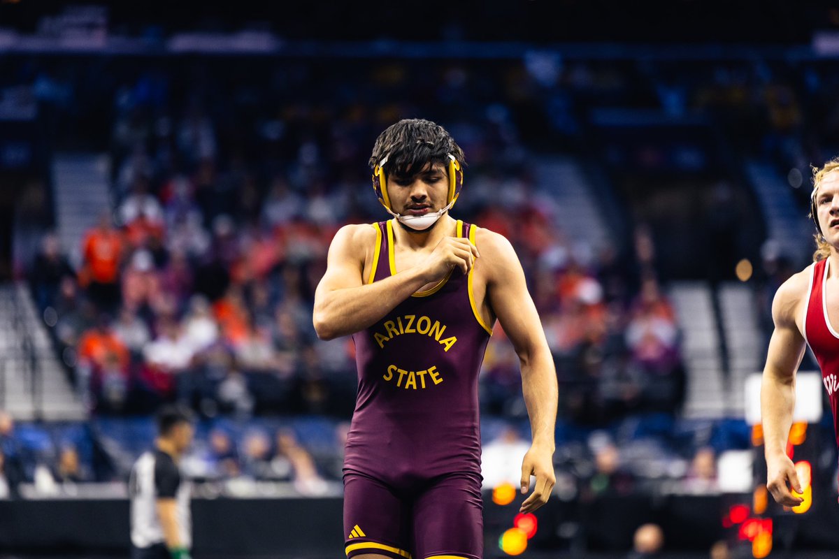 ASUWrestling's tweet photo. A national qualifier in his first full collegiate season.

It’s only just the beginning for Nicco Ruiz 📈 https://t.co/62Oe4ZNm9G