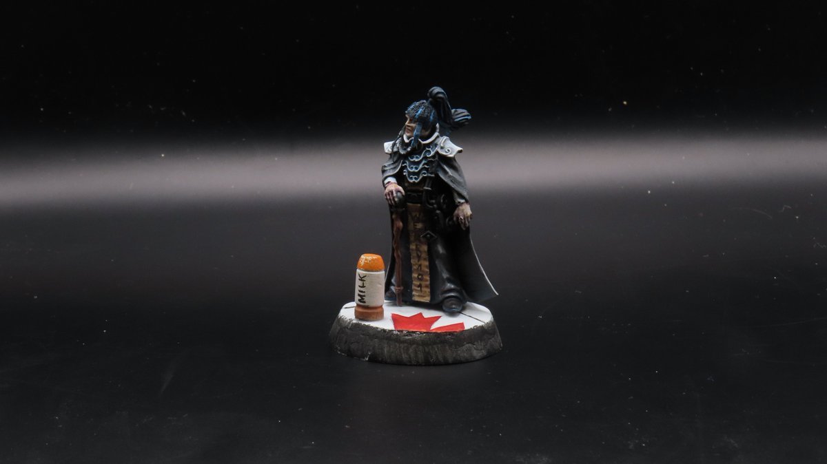 Asharius's tweet photo. Imperial Navigator who got lost and took wrong tun around Albuquerque and got lost with his C'an'adian detachment found his way back to serve imperium. Also he got milk. #Takart

#Vtuber #miniaturepainting #warhammer40k #warhammercommunity  #VtubersUprising #ENVtuber #twitch https://t.co/jIQtcaRQsB