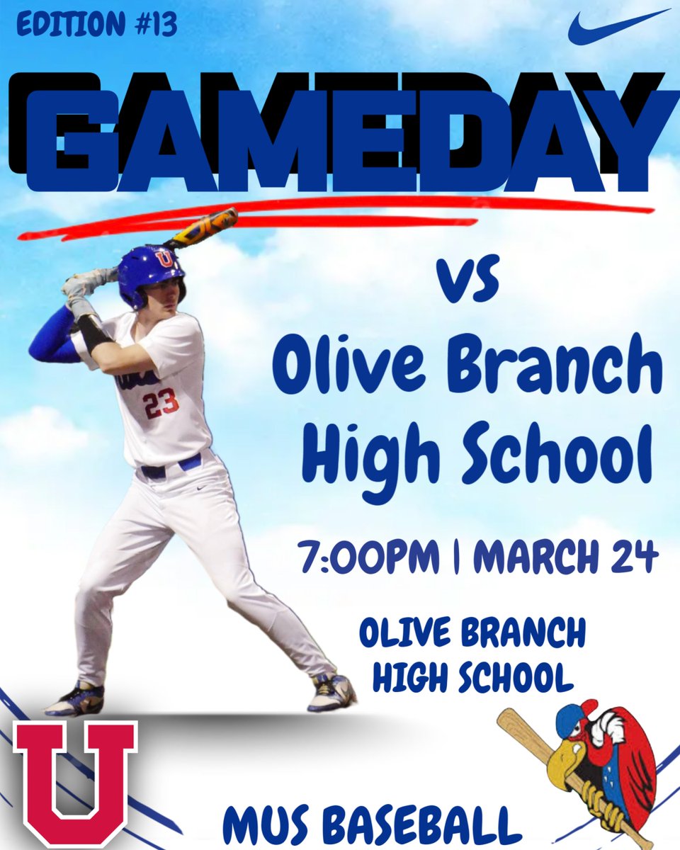 The Owls head to Olive Branch, MS to face Olive Branch High School tonight. 

First pitch scheduled for 7:00PM!

#GoOwls