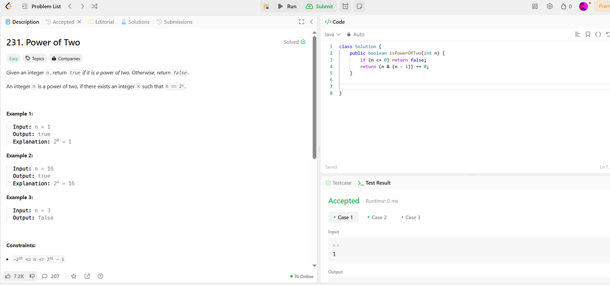 ratna_madhav's tweet photo. Day 12/100✨
Today I solved  Power of Two Problem on
@LeetCode
#100DaysOfCode #DSA #LeetCode #programmin #algorithm https://t.co/rGjgedhabJ