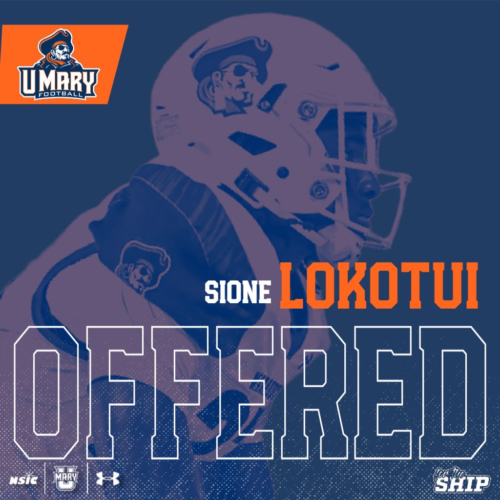 Sione Lokotui (@sionelokotui55) on Twitter photo #AGTG Beyond blessed on receiving a offer from <a href="/UMaryFootball/">UMary Football</a> <a href="/CoachAlexLand/">Alex Land</a> <a href="/TaylorKolste/">Taylor Kolste</a> <a href="/CoachKPole/">Kalafitoni Pole</a> <a href="/CoachFanene/">Eric Fanene</a> #AGTG Beyond blessed on receiving a offer from <a href="/UMaryFootball/">UMary Football</a> <a href="/CoachAlexLand/">Alex Land</a> <a href="/TaylorKolste/">Taylor Kolste</a> <a href="/CoachKPole/">Kalafitoni Pole</a> <a href="/CoachFanene/">Eric Fanene</a>