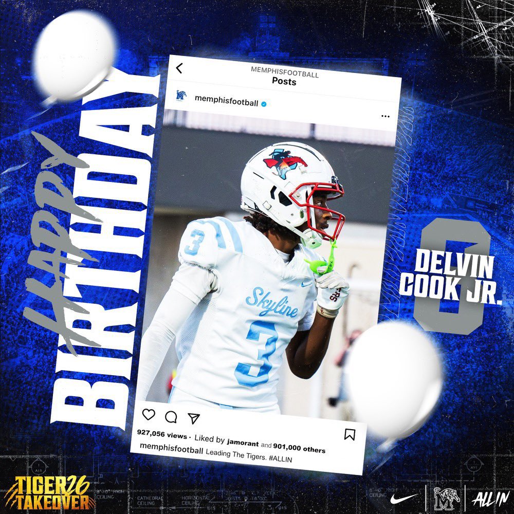 Appreciate the love💪🏼 <a href="/MemphisFB/">Memphis Football</a>