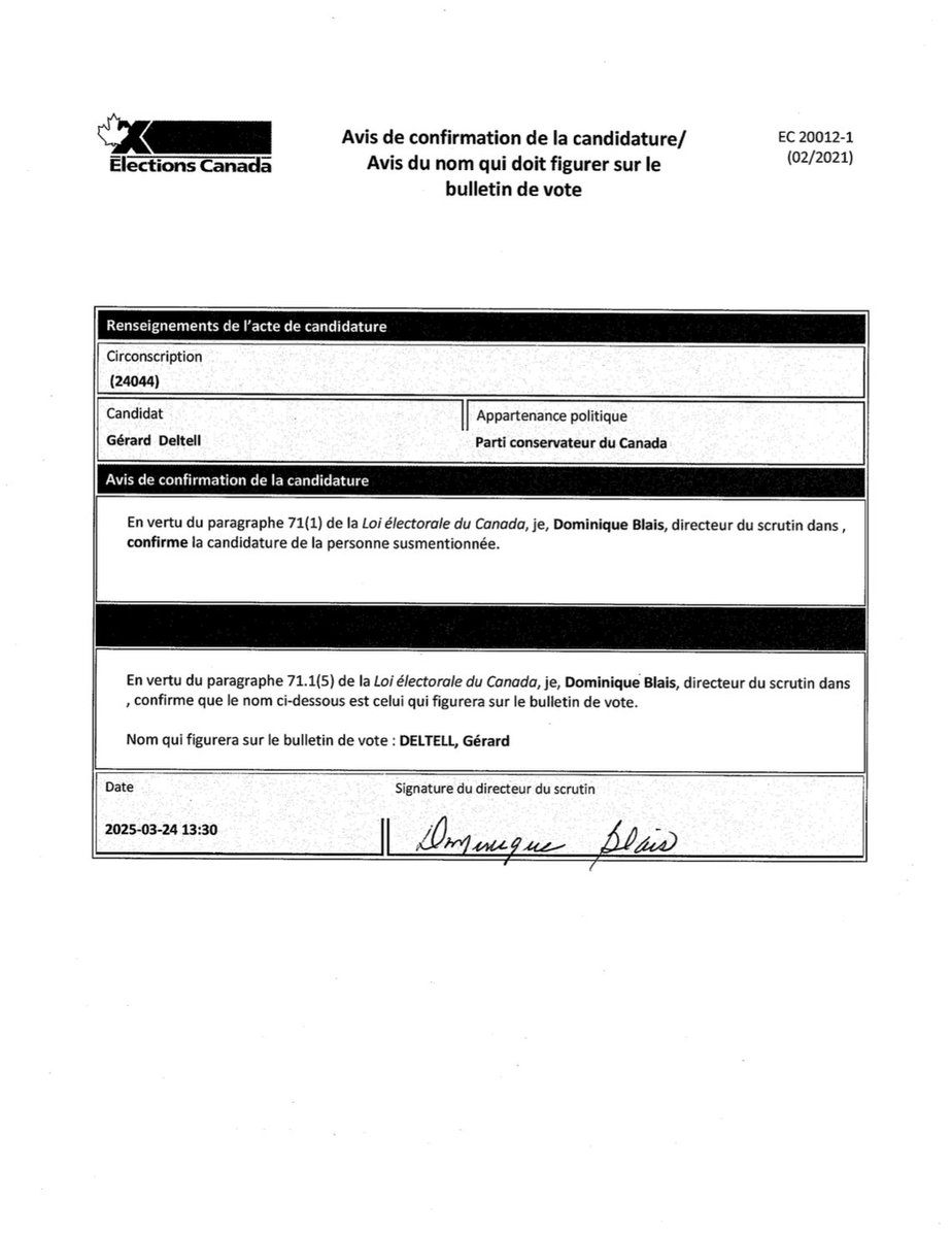 Gérard Deltell tweet media