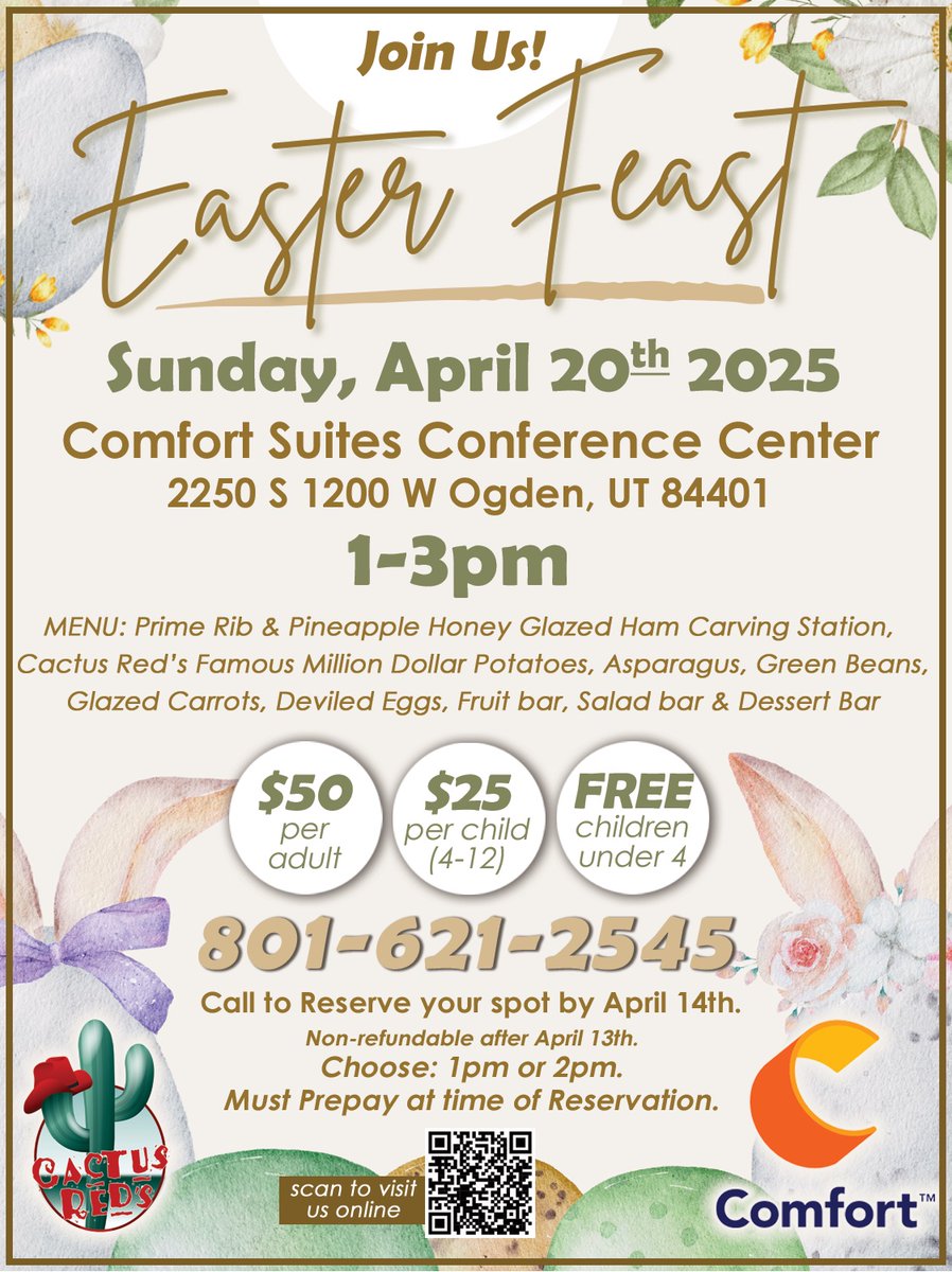 🌷 It's time to start thinking about your Easter celebrations! 🌷