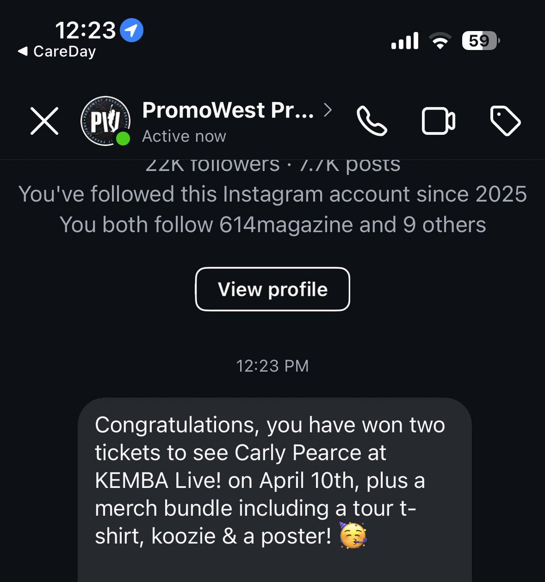 casssnapp's tweet photo. Happy Monday to me🤩 
See ya on the 10th @carlypearce https://t.co/ua621D0Oga
