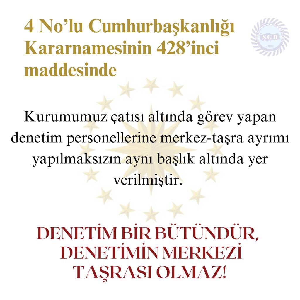 murat7005's tweet photo. Kariyer meslek mensuplarına yapılacak özlük düzenlemesinde merkez -taşra ayrımı yapılamaz. Denetimin merkezi - taşrası olmaz !
@RTErdogan @isikhanvedat
@memetsimsek @csgbakanligi @_cevdetyilmaz 
#SosyalGüvenlikDenetmenleri  #DenetmenlerÖzlükİstiyor #CevdetYılmaz https://t.co/F6M8vUBIbV