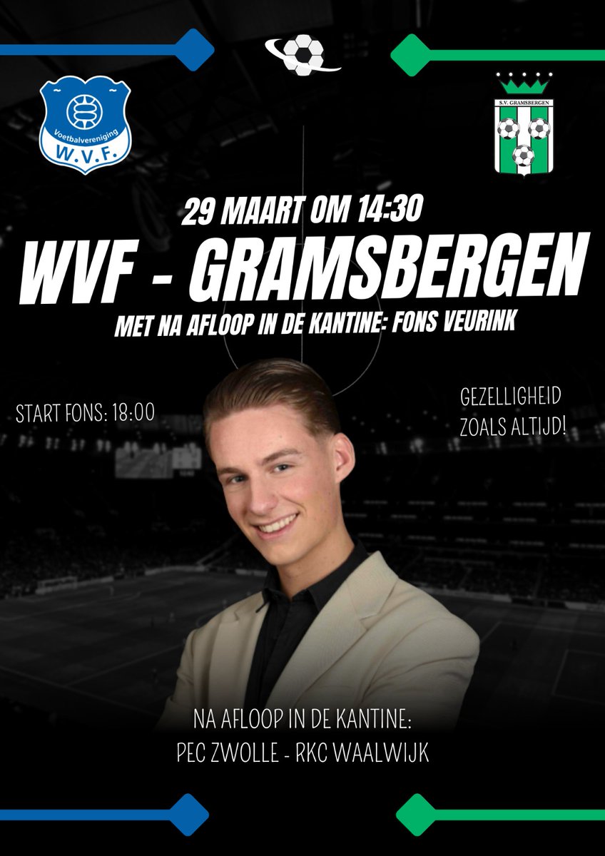 vvwvf's tweet image. Op 29 maart hebben we niemand minder dan Fons Veurink bij ons in de kantine! Na die tijd is de degradatiekraker PEC Zwolle - RKC Waalwijk live op het scherm te zien.

We zien jullie graag dan! #DeMooisteClubvanZwolle 💙🤍