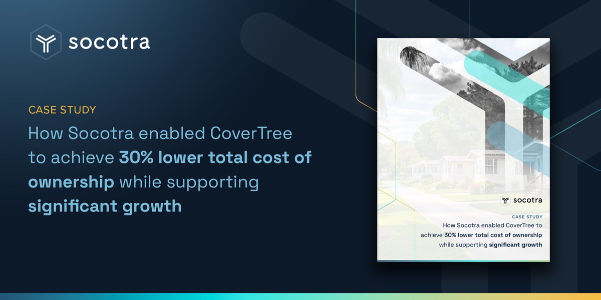 CoverTree's game-changing approach to manufactured housing insurance leverages the Socotra platform to achieve impressive results. See how Socotra helped CoverTree disrupt an underserved market while maintaining operational efficiency: hubs.li/Q03d90hg0
