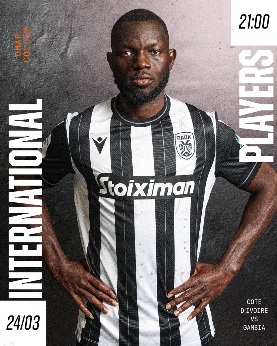 PAOK_FC's tweet photo. #InternationalPlayers Καλή επιτυχία Ματέους και Ομάρ! #PAOKFamily #Wieteska #Colley https://t.co/HeNGM33VRk