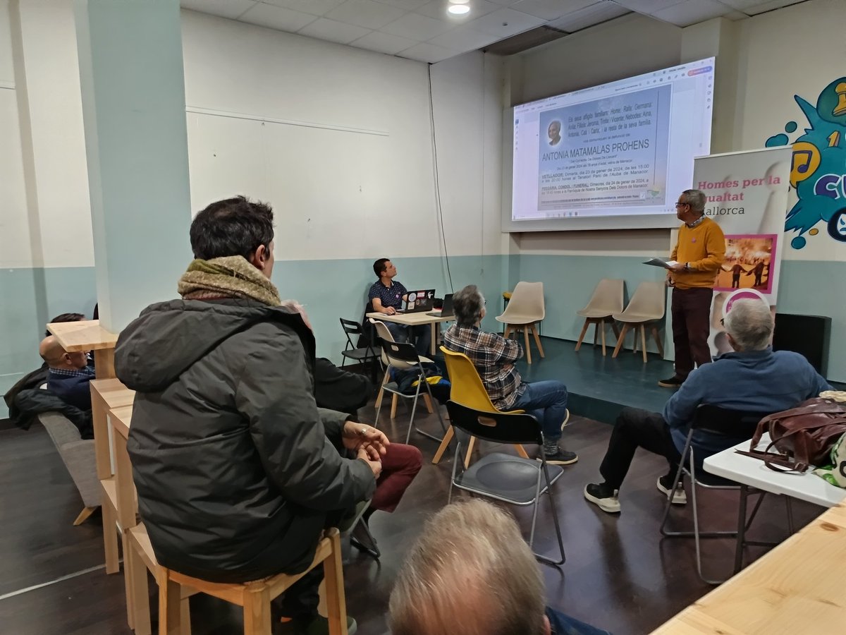 HomesPer's tweet photo. Començam l'assemblea general ordinària de la nostra associació a l'espai Suscultura per presentar i aprovar la memòria, estat de comptes, pla d'activitats 2025 i pressupost. https://t.co/WDcLSSuRAS
