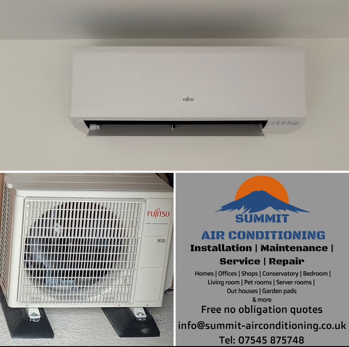 Get Summer-Ready
Summer is just around the corner, and there’s no better time to get your air conditioning installed! Beat the heat before it arrives and enjoy cool, refreshing comfort in your home, office, or conservatory. All systems also provide heating.