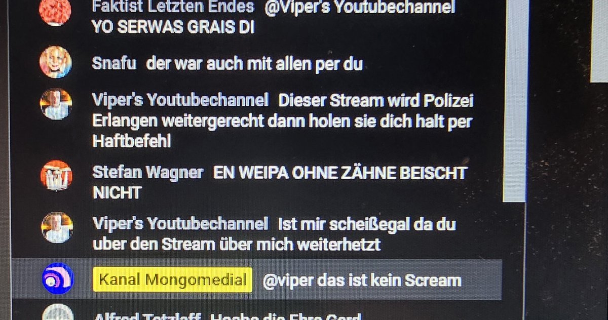 MongoVip's tweet photo. Viper stalkt mich https://t.co/lEPOHe8Gpx