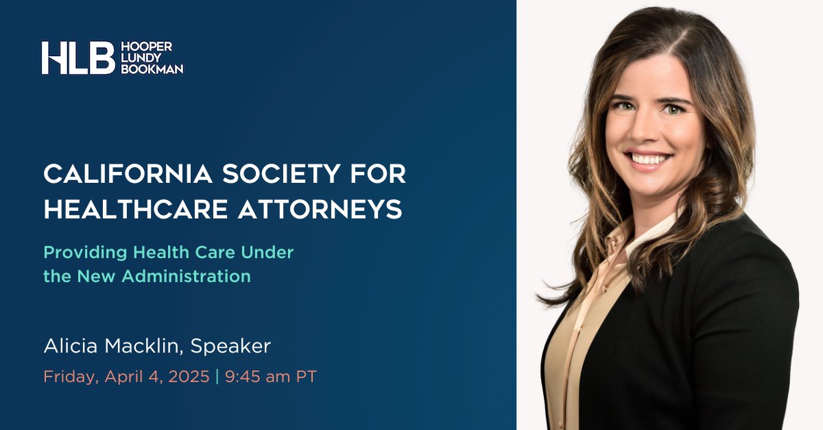 HLBHealthLaw's tweet image. #healthlaw #csha #newadmin