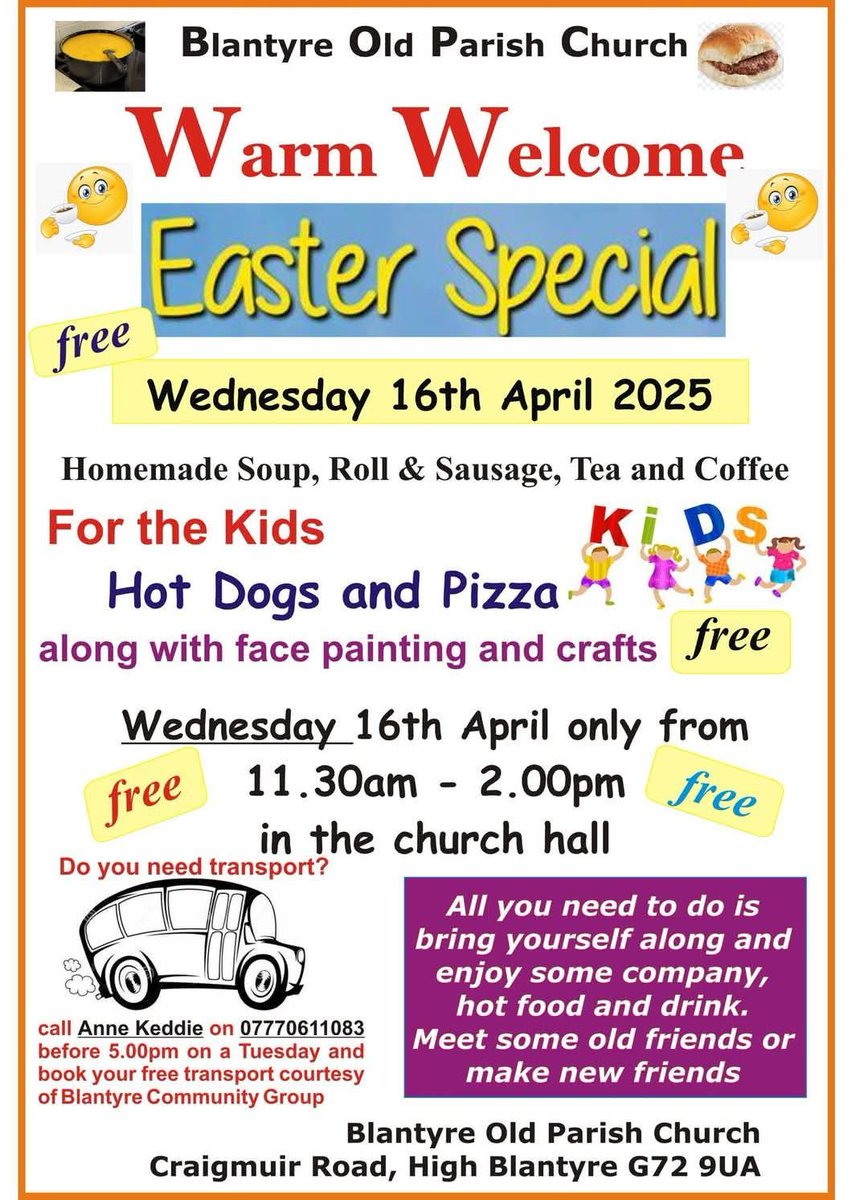 Easter is just around the corner. ✝️🥚🙏🏻❤️ Easter Special this year at the Warm Welcome. 😉👍