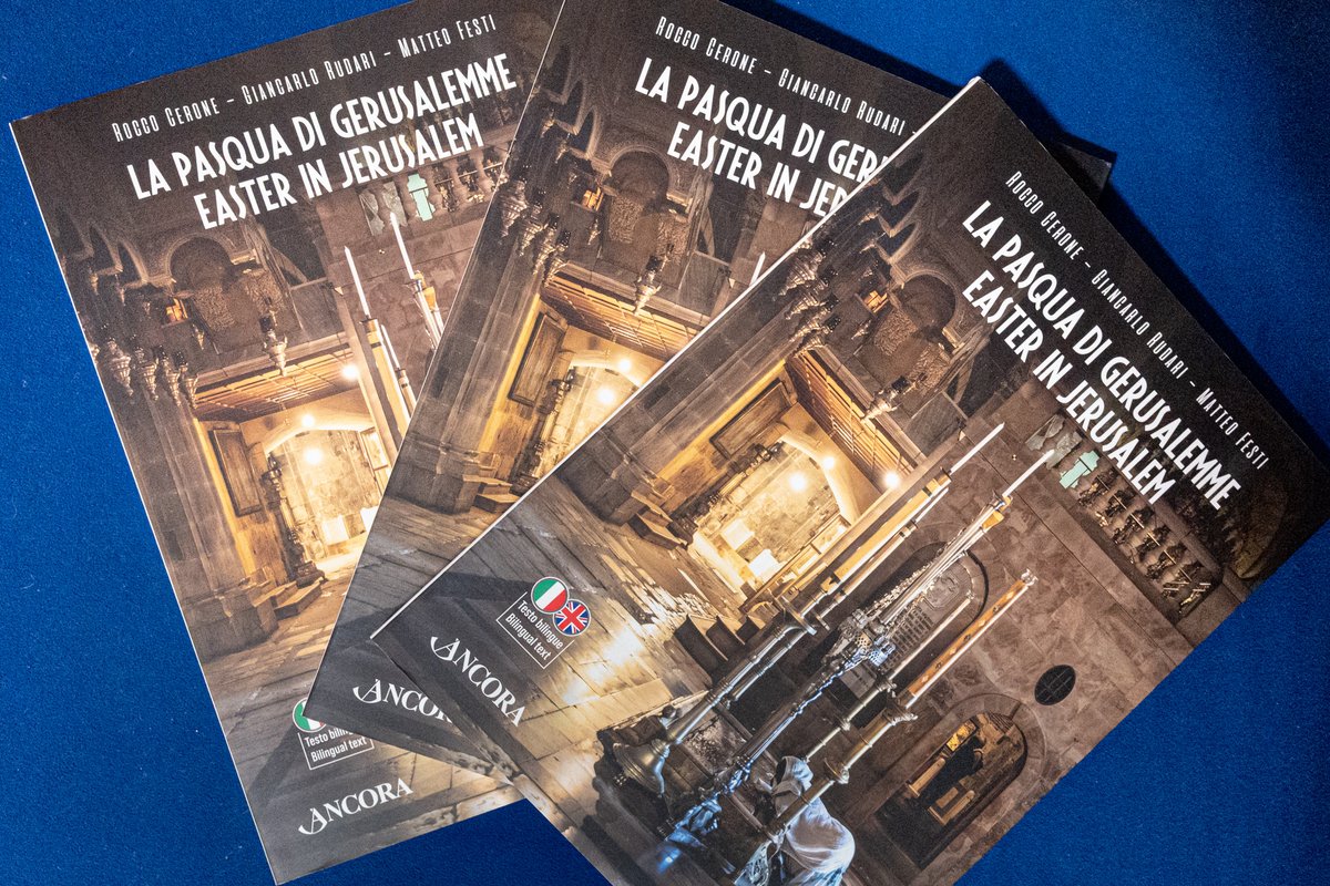 MatteoFesti's tweet photo. Finalmente eccolo: il libro è stampato!  – #Easter in #Jerusalem .  Un grazie ai cittadini di #Gerusalemme e della #Cisgiordania per la loro generosità, aiuto e disponibilità. Grazie alla casa Editrice Ancora di Milano che ha creduto nel progetto. https://t.co/HvTgoGb0IB