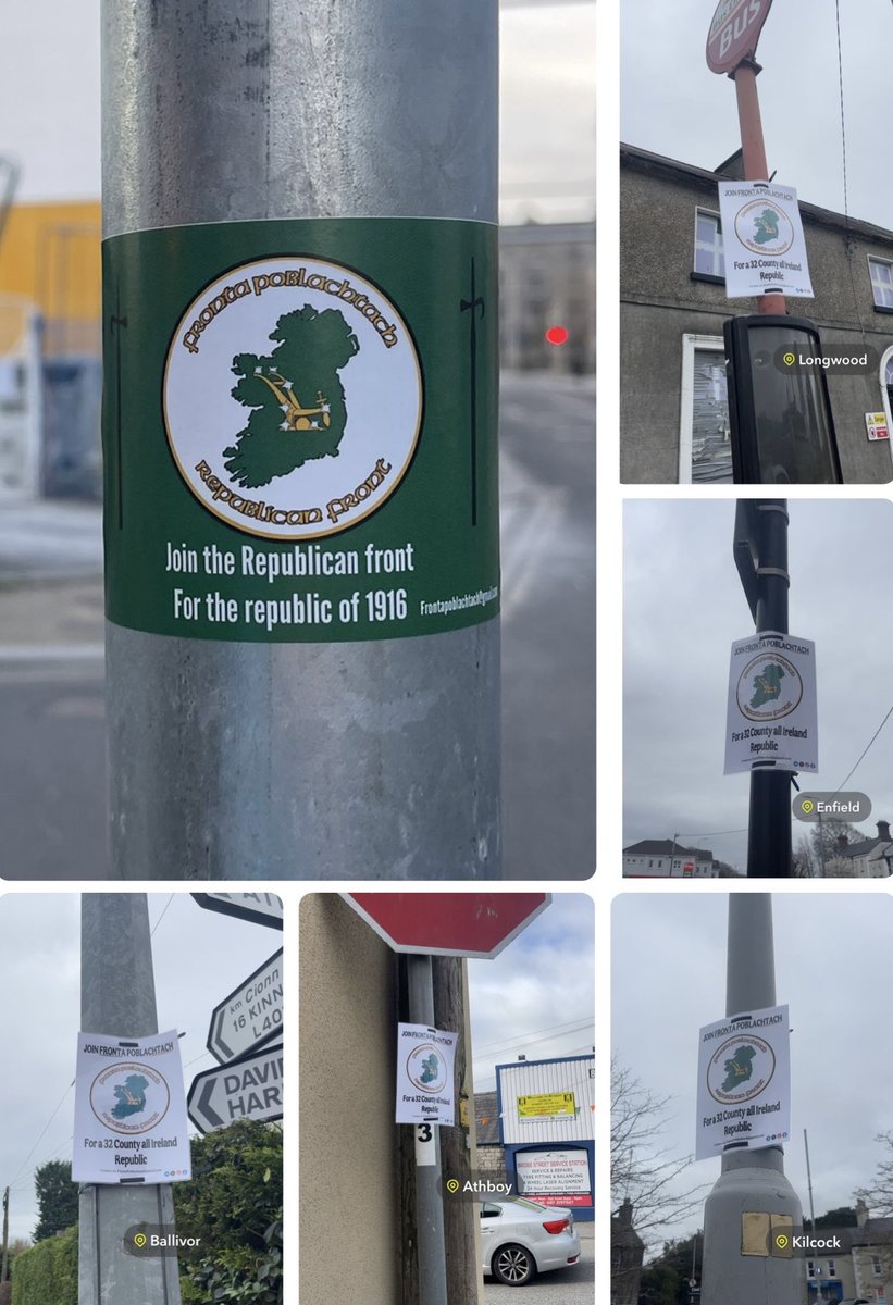 frontapoblacht's tweet image. Fronta Poblachtach stickers spotted in Dublin & posters spotted around Meath and Kildare 🇮🇪