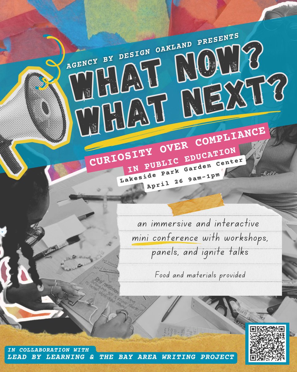 It’s time, friends! Our annual education expo is here, and we’re honored to partner with @Bay_Area_Writing_Project &amp; @LeadbyLearning_!
Join us for workshops, panels &amp; ignite talks on healing, reinvigoration &amp; reimagining education.
🔗 tinyurl.com/abdexpo2025