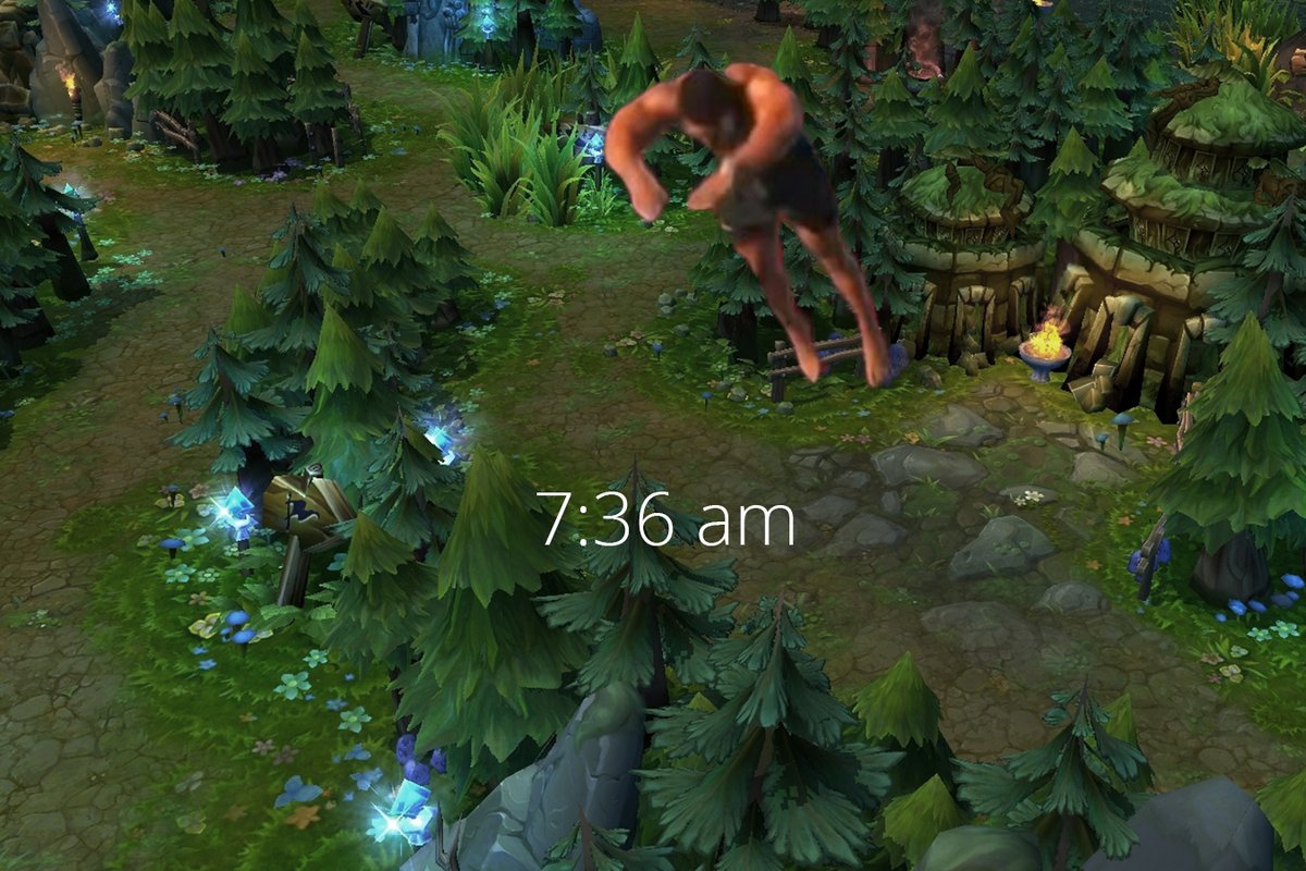 colizeummadrid's tweet photo. My morning routine 

#leagueoflegends https://t.co/qKlfGctyFT