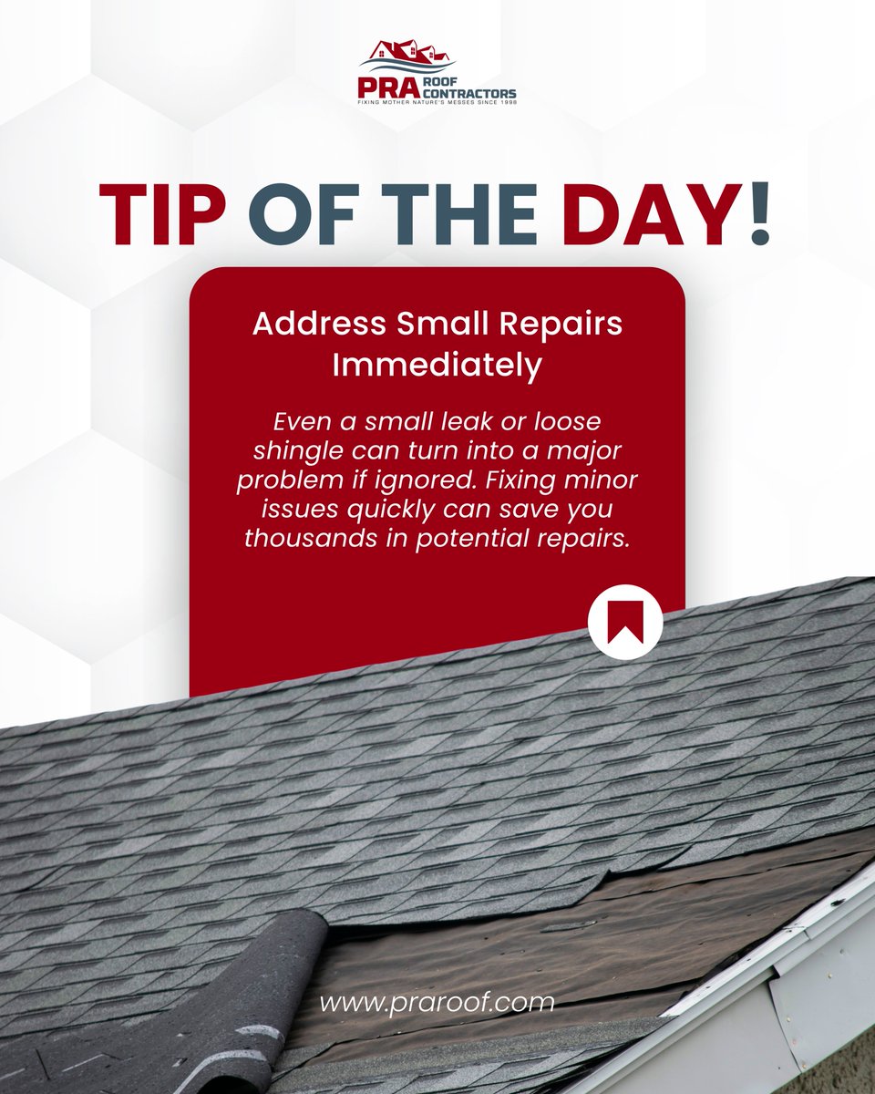 Don't let small roof repairs turn into big headaches! A minor leak or a loose shingle may seem harmless, but ignoring them can lead to expensive damage down the road. Addressing small issues promptly ensures your home stays protected and can save you thousands in major repairs.