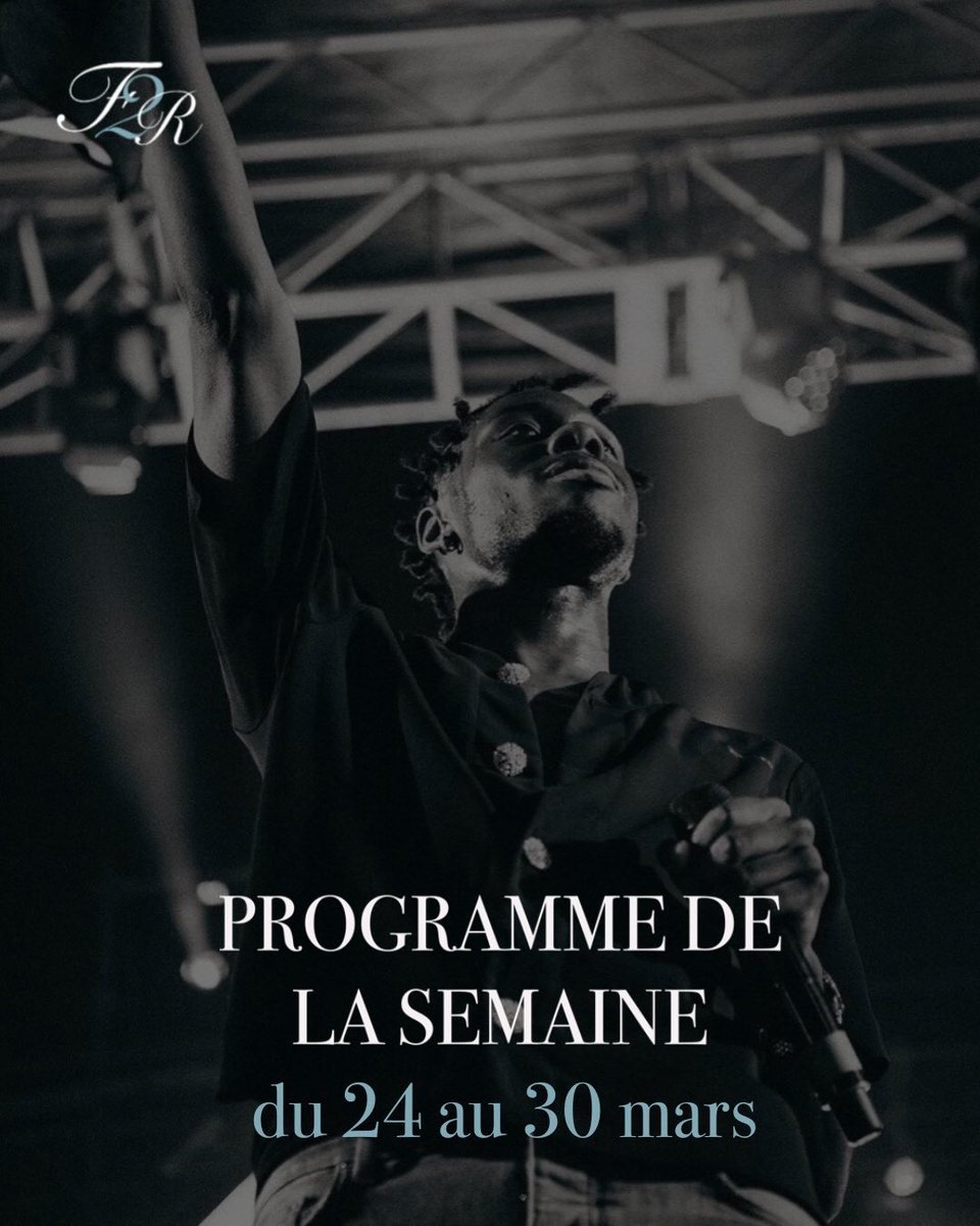 fissurederap's tweet photo. 📁 PROGRAMME DE LA SEMAINE

📆 MARDI 25
• Youssef Swatt's 📍Le Trabendo

📆 MERCREDI 26
• Tiakola 📍Accor Arena

📆 JEUDI 27
• Tiakola 📍Accor Arena

📆 VENDREDI 28
• LPA (SAKI225 &amp; Roddy Key + Lucci + Laskiiz + Ylockse)📍Nouveau Casino

📆 SAMEDI 29
• Hugo TSR 📍Zénith https://t.co/elKIBKw33w