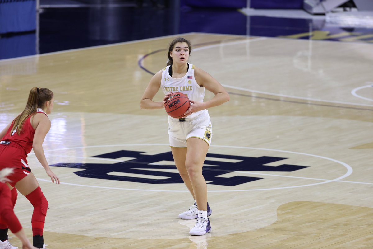 Notre Dame Women's Basketball (@ndwbb) on Twitter photo Five years. Countless memories. One last game in Purcell 💚
<a href="/maddy_westbeld/">Madeline Westbeld</a> has led this team with heart and composure, and her final chapter is still being written ☘️ Five years. Countless memories. One last game in Purcell 💚
<a href="/maddy_westbeld/">Madeline Westbeld</a> has led this team with heart and composure, and her final chapter is still being written ☘️
