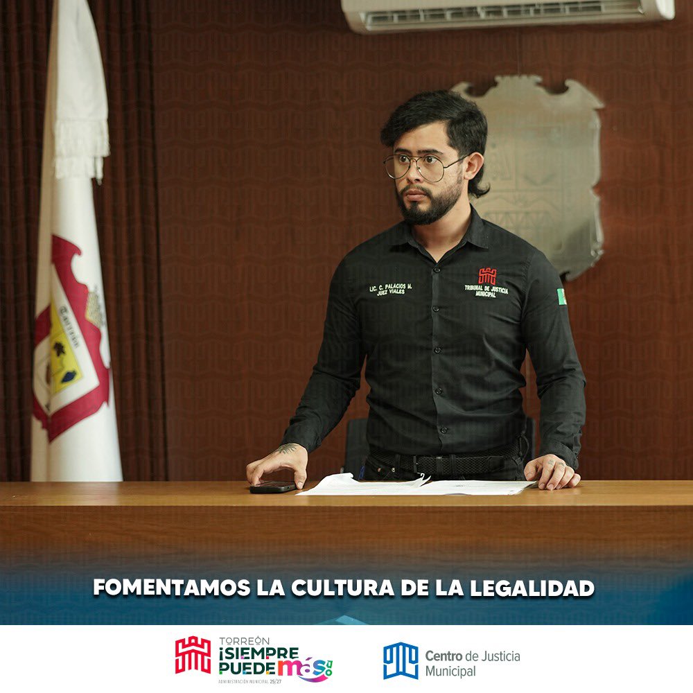 🔹 En conjunto a los procedimientos de la justicia cívica orientamos a la ciudadanía a fomentar la cultura de la legalidad.#CentroDeJusticiaMunicipal
#TorreónSiemprePuedeMás
#SeguridadCiudadana