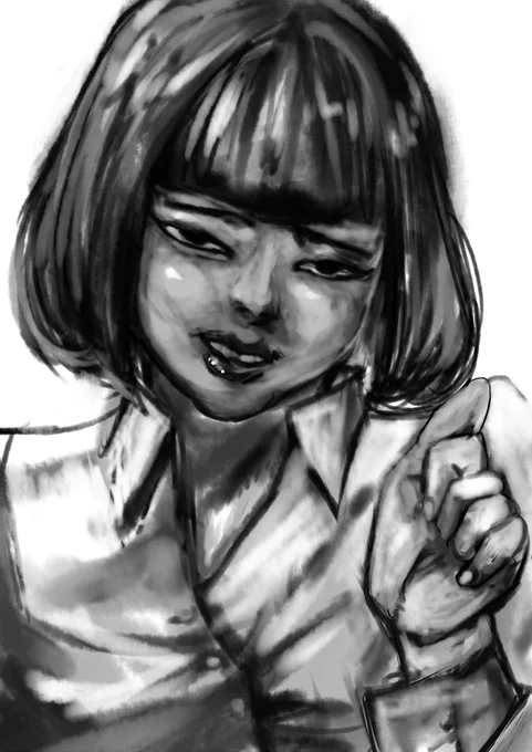 #上手いとか下手とかそういうのは関係なく自分が気に入っている絵 リアル調のベジータとピッコロと刃牙とちえみ 