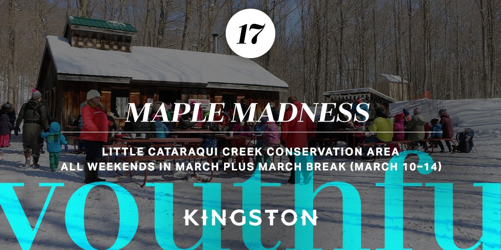 #17 of #25 things to do in Kingston this March: Maple Madness bit.ly/4i4auKe