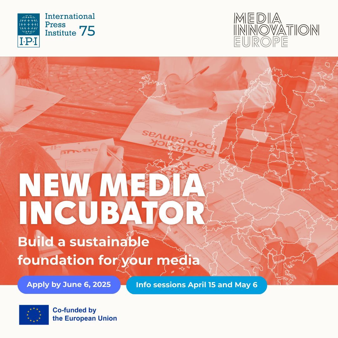 📢 IPI's #MediaInnovation is thrilled to open the call for New Media Incubator 2025, offering funding, training &amp; coaching for European #startups and new media ventures.

🟣 Info sessions on April 15 &amp; May 6
🟠 Apply by June 6, 2025: buff.ly/x0tXMah