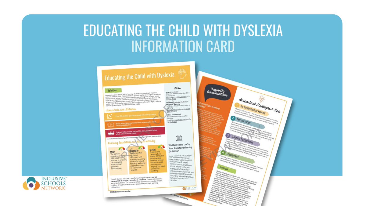 This information card is packed with key strategies, FAQs, and essential insights to support students with dyslexia every day. A quick, accessible resource that makes a lasting impact!⁠ 🩵

Click the link below to shop now.
l8r.it/Xl0M
