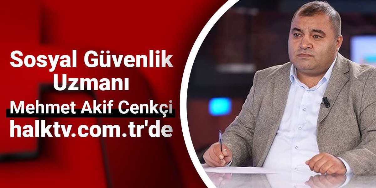 Sosyal Güvenlik Uzmanı Mehmet Akif Cenkci halktv.com.tr'de 

Link için; ⬇️

halktv.com.tr/gundem/sosyal-… 

<a href="/halktvcomtr/">Halk TV</a> 
#HalkTv #Emekli #EYT #BağKur #İşçi #Sendika #MemurEmeklileri #İşveren #BağKurTescilMağdurları #Staj #Çırak 
#EmekliDardaHemenSeçim #ÇalışmaHayatım