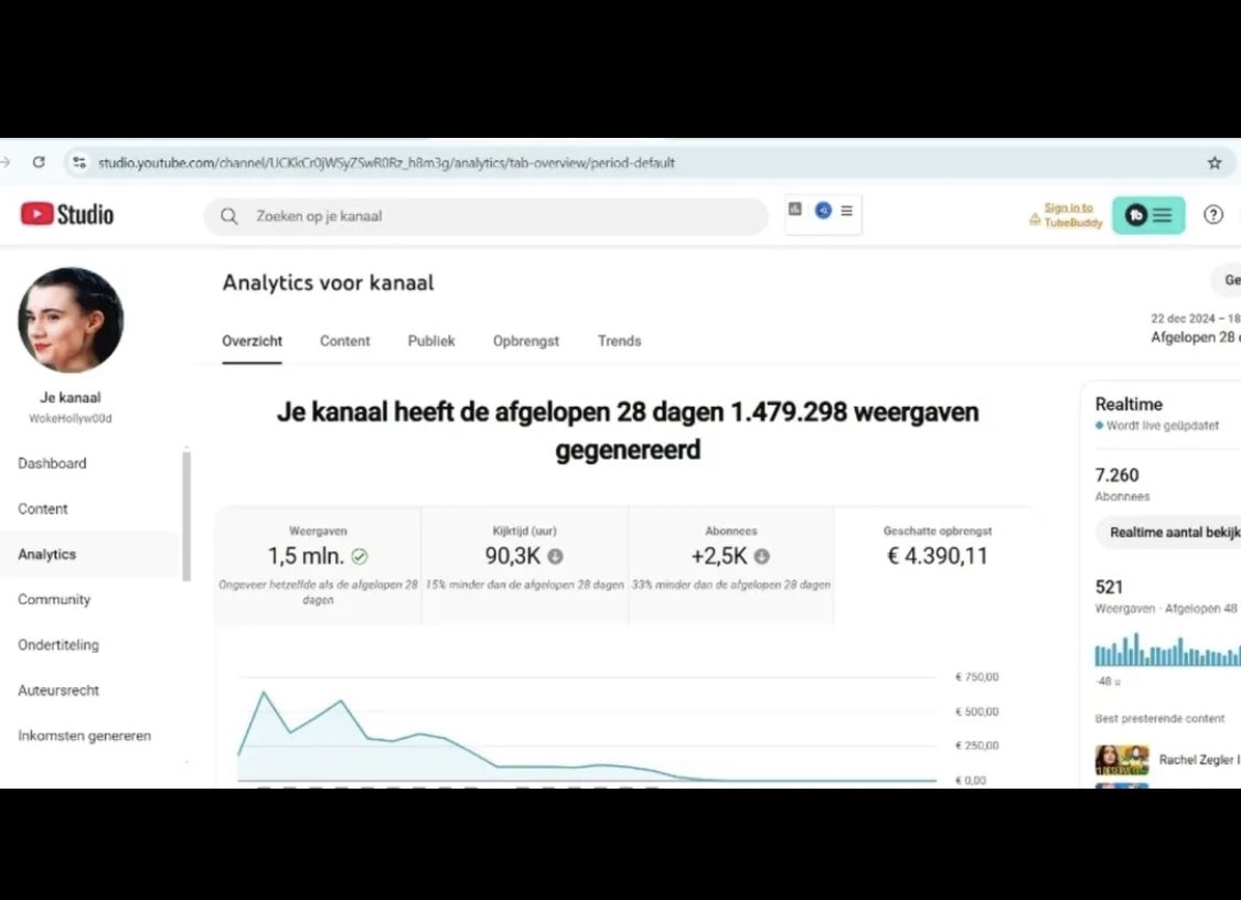 NackleMaldini's tweet photo. Inbox me for FREE
Faceless channel has pulled over €9k in revenue with only 7k subscribers. This channel has a very good RPM with majority views from US 🚀

Subscribers 7.2k 
Niche Celebrity
Total Views 3.3M views
Videos 47 Videos
Monetized Yes 
Revenue $4k Monthly $10k+ Yearly https://t.co/cpuU5oWFKZ