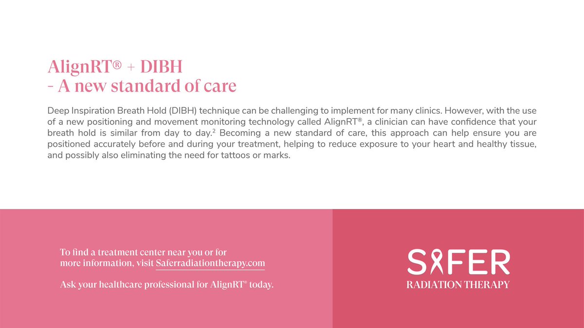 SaferRT's tweet image. Radiation therapy for left-sided breast cancer comes with risks to the heart. AlignRT + DIBH helps patients breathe in a way that moves the heart away from radiation, reducing exposure and improving safety.

Find out more about DIBH: saferradiationtherapy.com/cancer-support…
