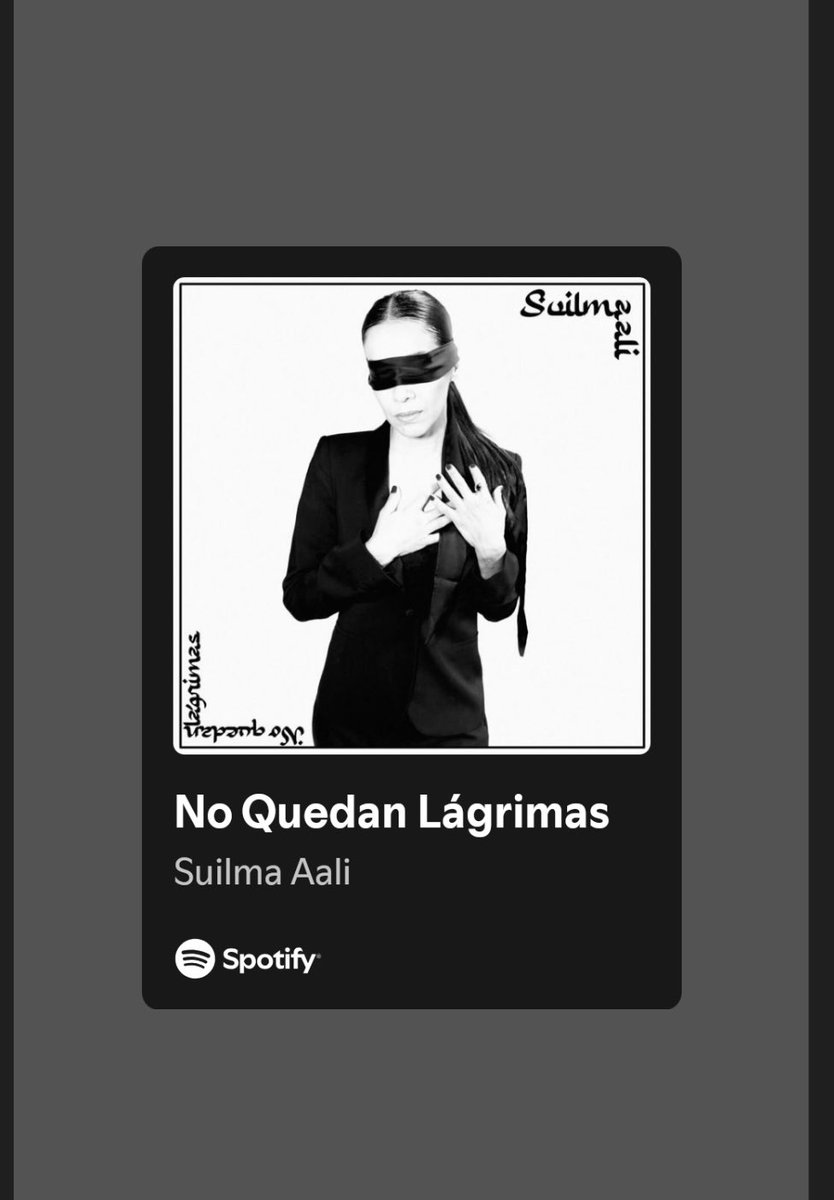 Ya está disponible NO QUEDAN LÁGRIMAS en todas las plataformas 💔🇵🇸
Enlace a Spotify 

open.spotify.com/track/4dtPshKZ…