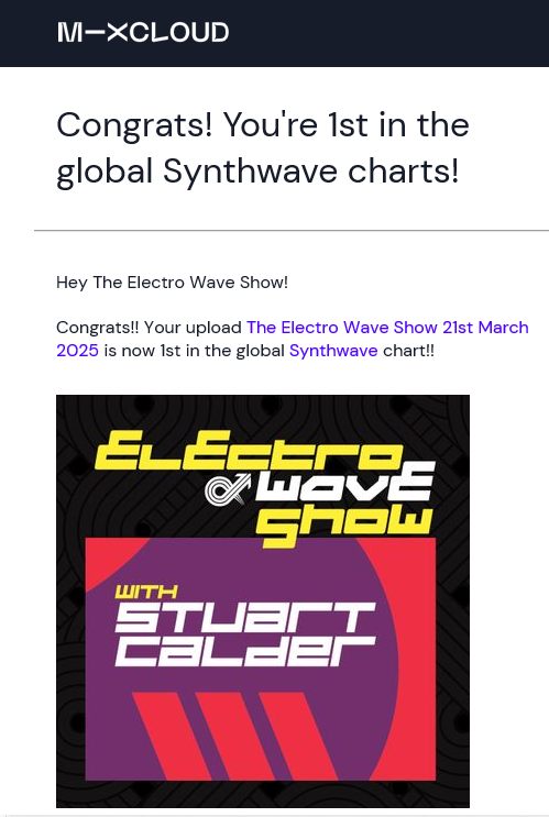 MuntConnection (@munt_connection) on Twitter photo <a href="/ElectroWaveShow/">The Electro Wave Show</a> <a href="/spectrumonair/">Spectrum On Air - Streaming Radio</a> Number 1⃣
Synthwave Charts <a href="/mixcloud/">Mixcloud</a>
mixcloud.com/electrowavesho…
<a href="/Stereo_in_Solo/">STEREO in SOLO</a>
youtube.com/watch?v=yTLkxK…
<a href="/PinkTurns/">PINK TURNS BLUE</a>
<a href="/iwasarobot/">Wolfgang Flür</a>
<a href="/furs_nata/">nata_in_furs</a>
<a href="/BoyHarsher/">Boy Harsher</a>
<a href="/churchoftrees/">Church Of Trees</a>
<a href="/mothloop1/">Mothloop</a>
<a href="/EisfabrikMusic/">EisfabrikMusic</a>
<a href="/MusicHyperfield/">Hyperfield.music</a>
<a href="/markreedermfs/">Mark Reeder</a> & <a href="/alanaschosnau/">Alanas Chosnau</a>
+++ more <a href="/ElectroWaveShow/">The Electro Wave Show</a> <a href="/spectrumonair/">Spectrum On Air - Streaming Radio</a> Number 1⃣
Synthwave Charts <a href="/mixcloud/">Mixcloud</a>
mixcloud.com/electrowavesho…
<a href="/Stereo_in_Solo/">STEREO in SOLO</a>
youtube.com/watch?v=yTLkxK…
<a href="/PinkTurns/">PINK TURNS BLUE</a>
<a href="/iwasarobot/">Wolfgang Flür</a>
<a href="/furs_nata/">nata_in_furs</a>
<a href="/BoyHarsher/">Boy Harsher</a>
<a href="/churchoftrees/">Church Of Trees</a>
<a href="/mothloop1/">Mothloop</a>
<a href="/EisfabrikMusic/">EisfabrikMusic</a>
<a href="/MusicHyperfield/">Hyperfield.music</a>
<a href="/markreedermfs/">Mark Reeder</a> & <a href="/alanaschosnau/">Alanas Chosnau</a>
+++ more