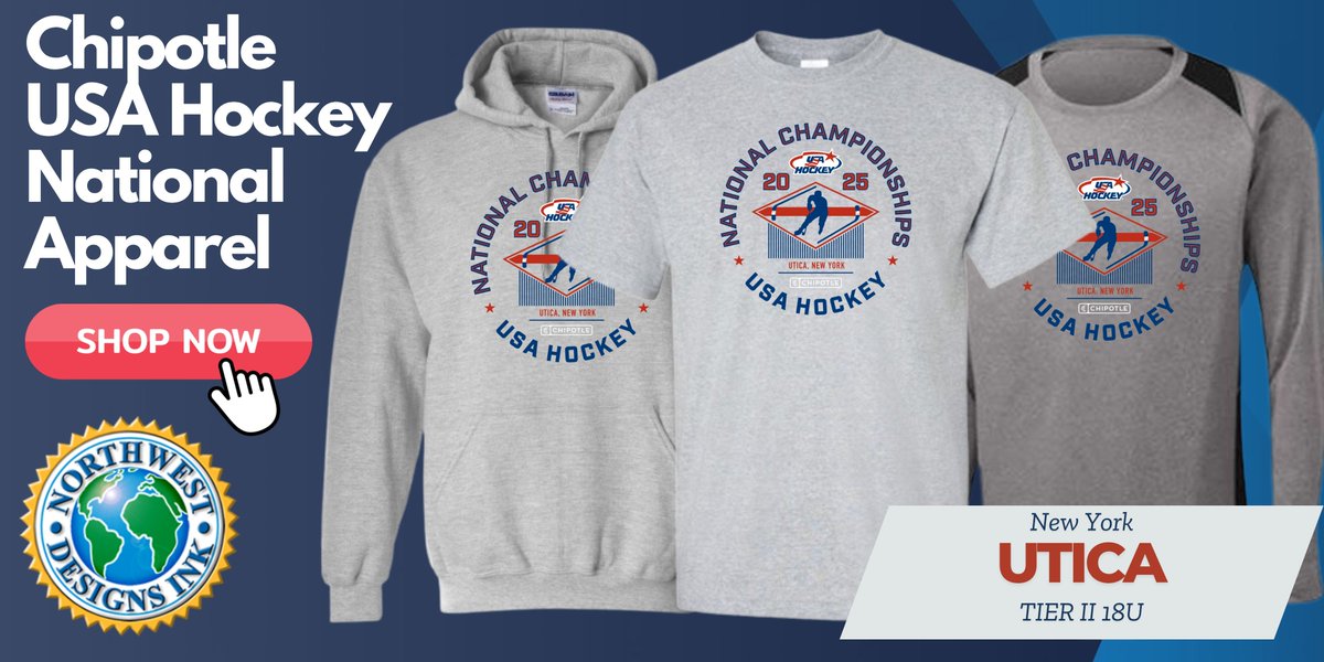We've got merch available for the Chipotle USA Hockey National Championships!

Get yours at nexusutica.com/shop
