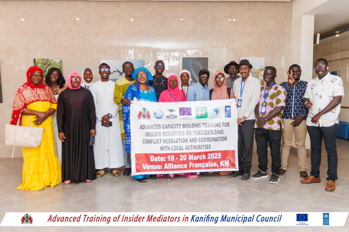 modoulamingass1's tweet photo. Have another fruitful engagement with #Insider #Mediators of the Kanifing Municipality. Focusing mainly on #Political Conflict and #Tribal #Conflict, attracting taught provoking questions, and participatory based feedbacks in respect to best approaches. 
#WANEP I #PeaceNetwork https://t.co/QVRoG8mSIY