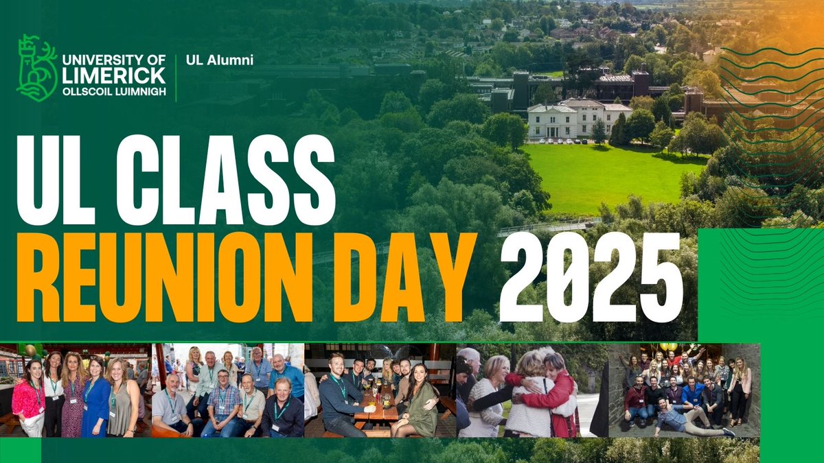 UL Alumni (@ulalumniul) on Twitter photo The countdown is on! <a href="/UL/">University Of Limerick</a> Class Reunion Day 2025 takes place on Saturday 23 August and promises to be the best yet ā with new micro-tours and the option to stay on campus.
More info: ULClassReunion2025.eventbrite.ie The countdown is on! <a href="/UL/">University Of Limerick</a> Class Reunion Day 2025 takes place on Saturday 23 August and promises to be the best yet ā with new micro-tours and the option to stay on campus.
More info: ULClassReunion2025.eventbrite.ie