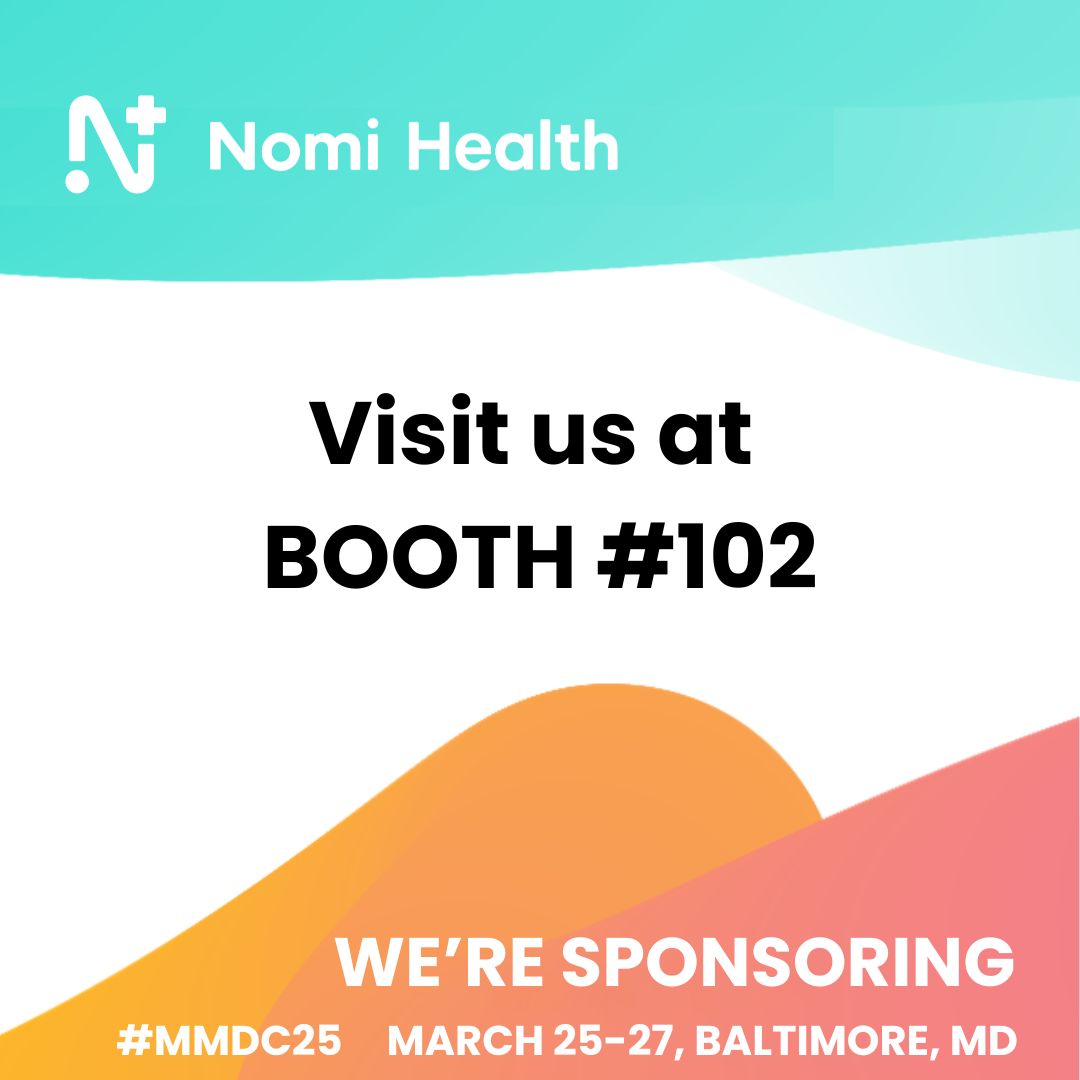 Nomi Health is a proud sponsor of <a href="/AHIPCoverage/">AHIP</a>'s 2025 Medicare, Medicaid, Duals &amp; Commercial Markets Forum (#MMDC25)! Join us at booth #102 in Baltimore, March 25-27, to learn how Nomi Health is making real-world impact on preventative care gaps. We look forward to meeting you!