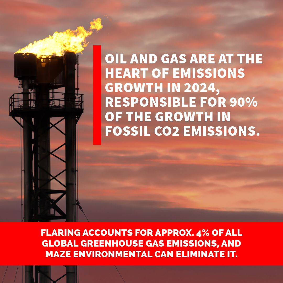 Maze Environmental (@mazeenviro) on Twitter photo Climate Analytics, a climate science & policy institute: “Oil & gas are at the heart of emissions growth in 2024, responsible for 90% of the growth in fossil CO2 emissions” Sustainable tech like Maze Environmental can eliminate #greenhouse #gas #emissions from #oil & gas #flaring Climate Analytics, a climate science & policy institute: “Oil & gas are at the heart of emissions growth in 2024, responsible for 90% of the growth in fossil CO2 emissions” Sustainable tech like Maze Environmental can eliminate #greenhouse #gas #emissions from #oil & gas #flaring