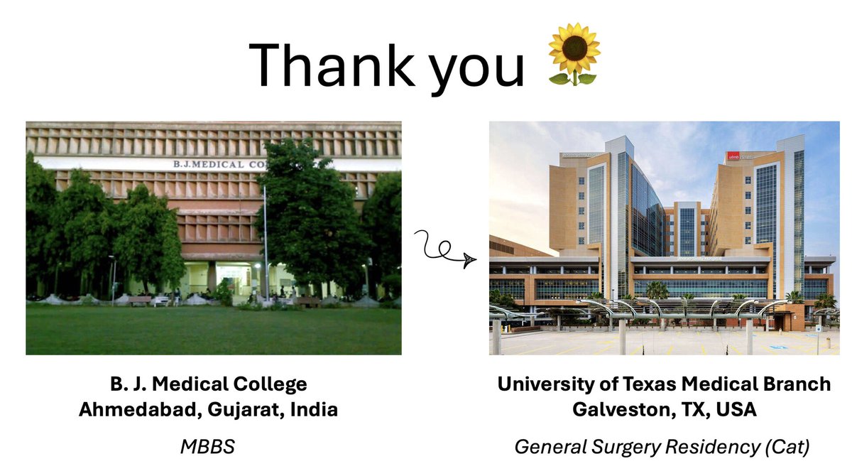 Parit Mavani (@paritmavani3) on Twitter photo Excited to transition from B.J. Medical College to the <a href="/UTMBSurgery/">UTMBSurgery</a>!
Matching into Surgery as an IMG is tough, and this achievement is a win for all my well-wishers!
Proud to represent #BJMC in #GenSurgMatch2025 and look forward to achieve even greater growth at <a href="/UTMBSurgery/">UTMBSurgery</a>. Excited to transition from B.J. Medical College to the <a href="/UTMBSurgery/">UTMBSurgery</a>!
Matching into Surgery as an IMG is tough, and this achievement is a win for all my well-wishers!
Proud to represent #BJMC in #GenSurgMatch2025 and look forward to achieve even greater growth at <a href="/UTMBSurgery/">UTMBSurgery</a>.