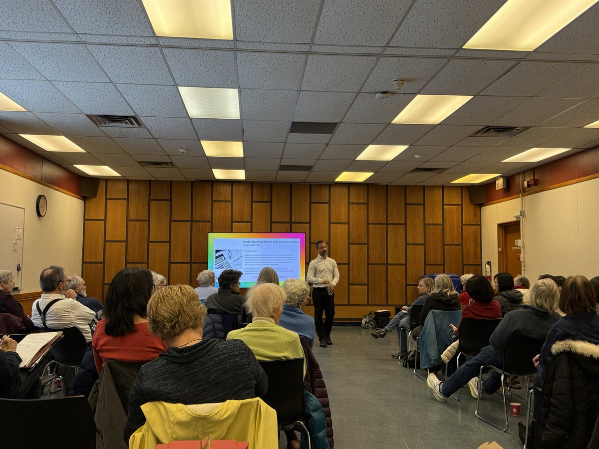 Full house this morning for our BVA New Horizons presentation “Tips and News on Home and Auto Insurance”
**funded by a grant from the Government of Canada 🇨🇦 **